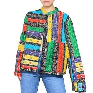 CHICOS multicolored boho jacket